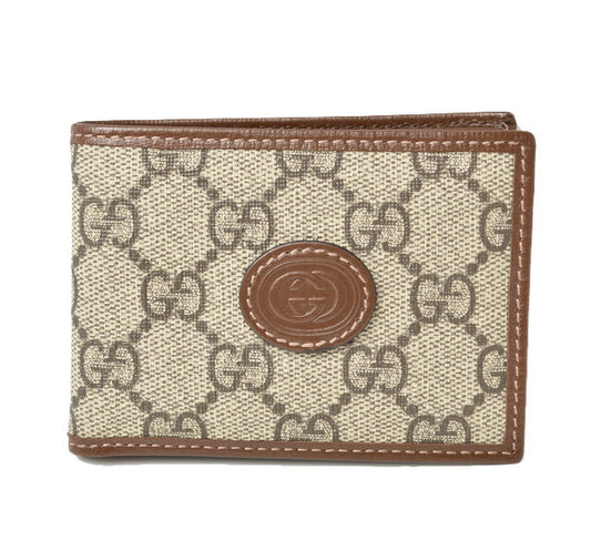 Gucci GG Supreme Interlocking Mini Wallet