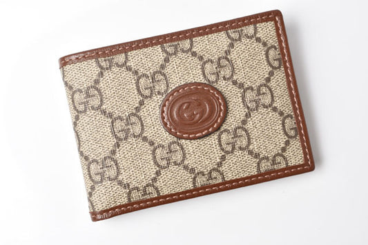 Gucci GG Supreme Interlocking Mini Wallet