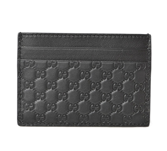 Gucci Leather Card Case Black