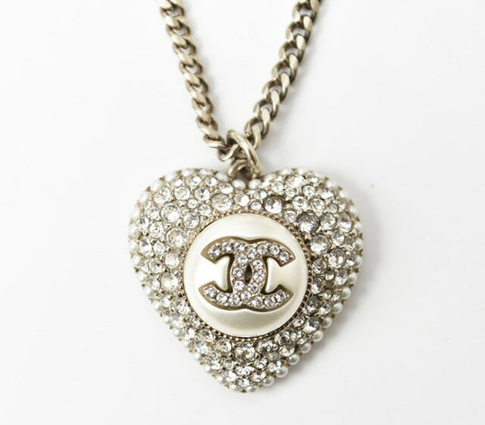 Chanel Heart Motif Necklace Pendant