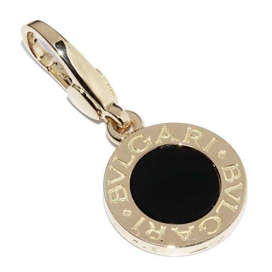 Bvlgari Onyx K18YG Charm Pendant