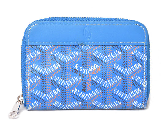 Goyard Coin Case Card Holder Blue