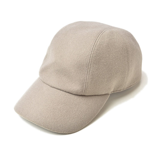 Hermes Cashmere Baseball Cap Unisex Gray