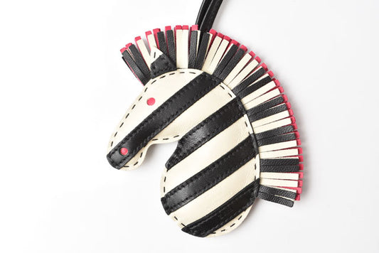 Hermes Bag Charm Key Holder Zebra Anumilo