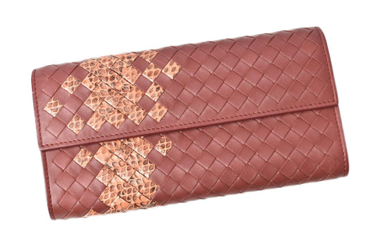 Bottega Veneta Python Leather Wallet