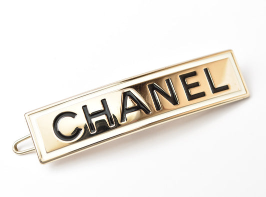 Chanel Hair Accessory Gold Logo