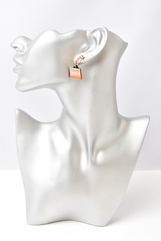 Hermes Fusion Amulet Earrings Buffalo Horn