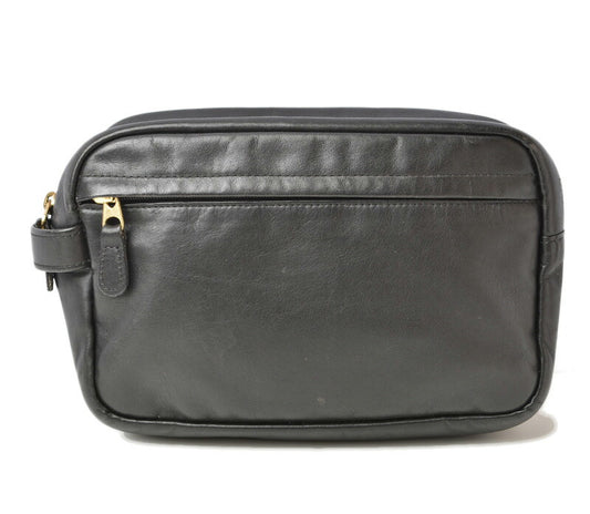 Coach Vintage Leather Clutch Bag Black