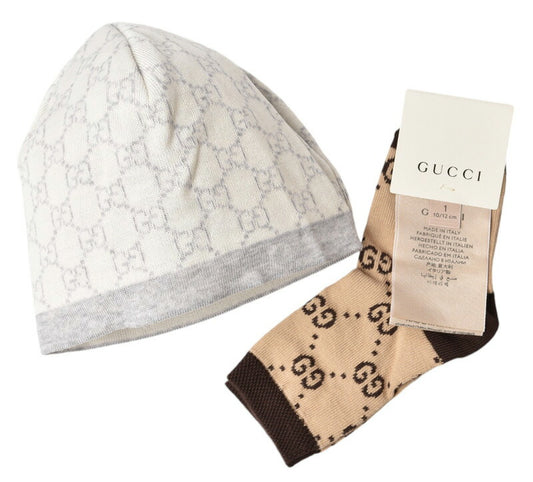 Gucci Baby Knit Hat/Socks Set