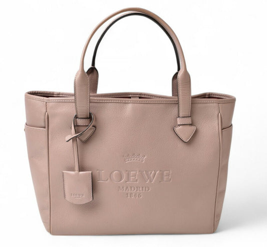 Loewe Vintage Calfskin Tote Bag Light Pink