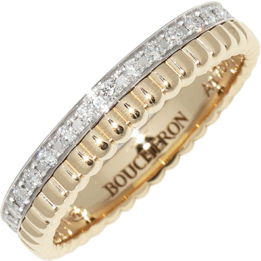 Boucheron K18YG K18WG Diamond Quatre Radiant Ring