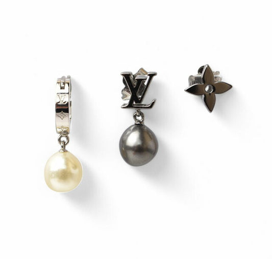 Louis Vuitton Pearl Motif Earrings Set