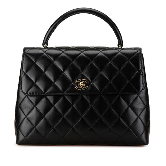 Chanel Matelasse Coco Mark Top Handle Flap Bag