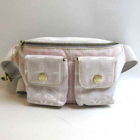 Chanel Nylon Jacquard Waist Bag Pink