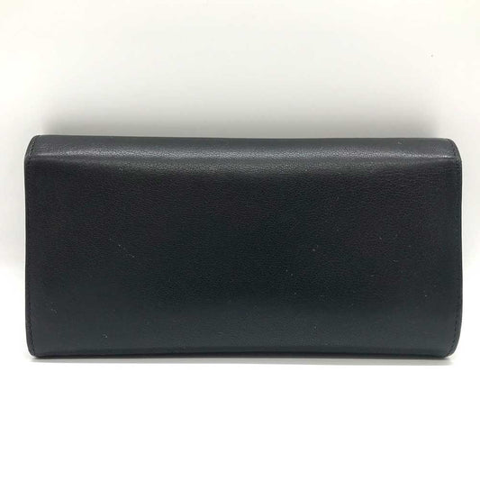 Chanel Leather Bifold Long Wallet Black