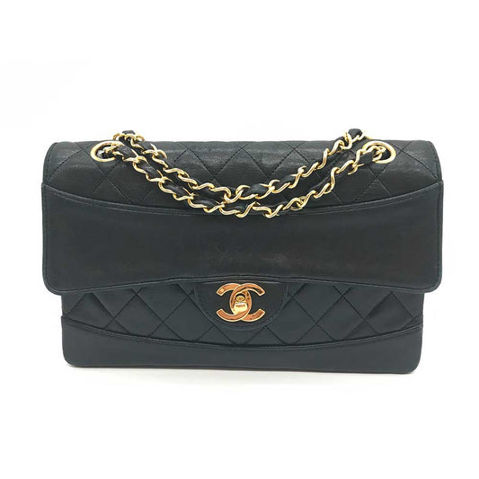 Chanel Matelasse Lambskin Shoulder Bag Black