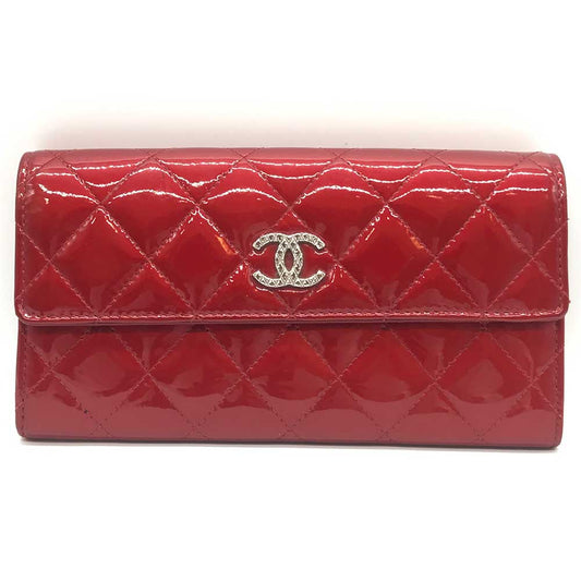 Chanel Matelasse Long Wallet Bordeaux