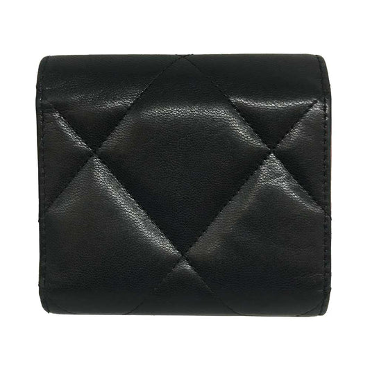 Chanel Lambskin Flap Mini Wallet Black