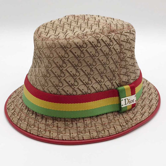 Dior Canvas Leather Rastatrotter Hat