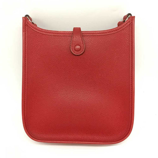 Hermes Evelyne TPM Leather Shoulder Bag Red