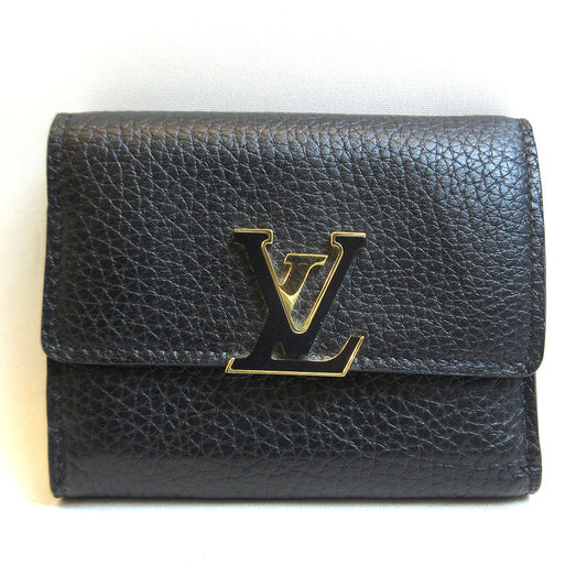 Louis Vuitton Capucines XS Wallet Black Pink