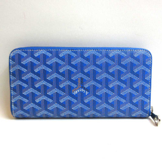 Goyard Matignon Zip GM Wallet Blue