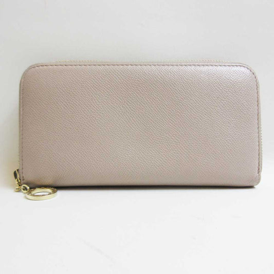 Bvlgari Leather Zip Around Long Wallet