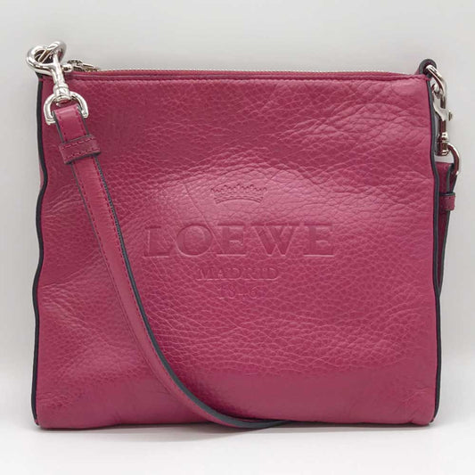 Loewe Leather Heritage Shoulder Bag Pink