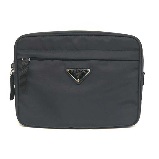 Prada Nylon Waist Bag Navy