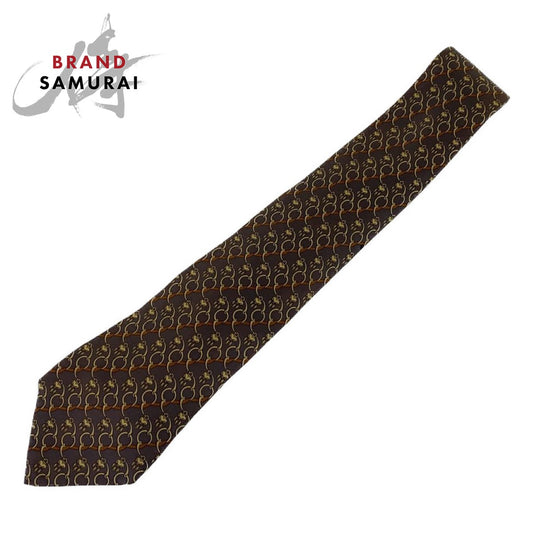 Hermes Silk Chain Pattern Tie