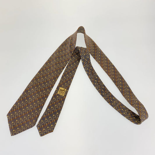 Hermes Silk Chain Pattern Tie