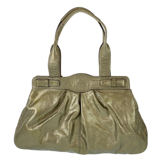 Coach Gold Enamel Tote Handbag A1069-13926