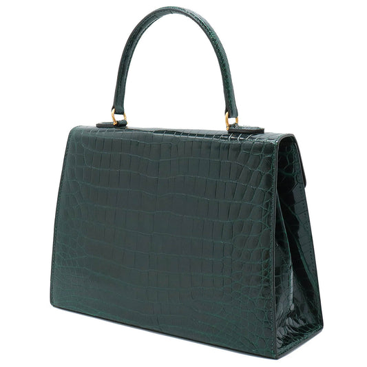 Laurence de Gramont Crocodile Handbag K18YG Diamond