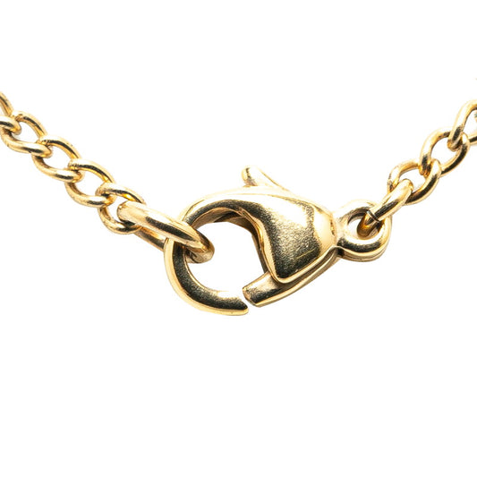 Chanel Coco Mark Mushroom Necklace Gold