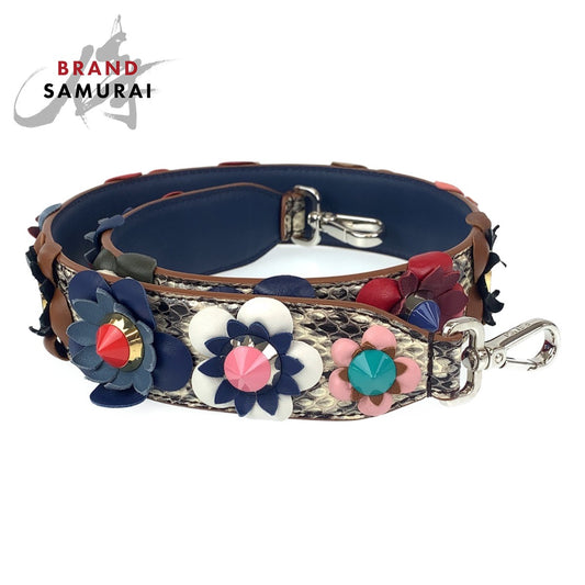 Fendi Flower Leather Plastic Strap