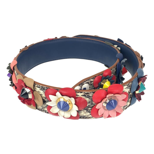 Fendi Flower Leather Plastic Strap