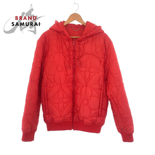 Louis Vuitton Monogram Quilted Jacket Red Polyester