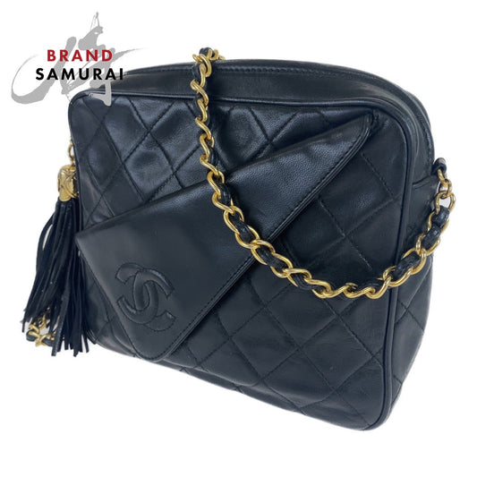 Chanel Lambskin Matelasse Fringe Crossbody Bag