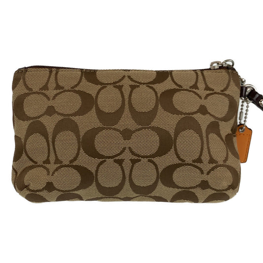 Coach Canvas/Leather Accessory Pouch Clutch