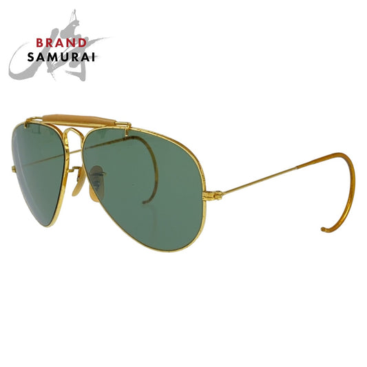 Ray-Ban Vintage B&L Gold Green Metal Sunglasses