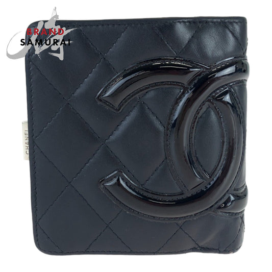 Chanel Cambon Line Lambskin Compact Wallet