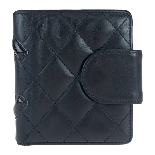 Chanel Cambon Line Lambskin Compact Wallet