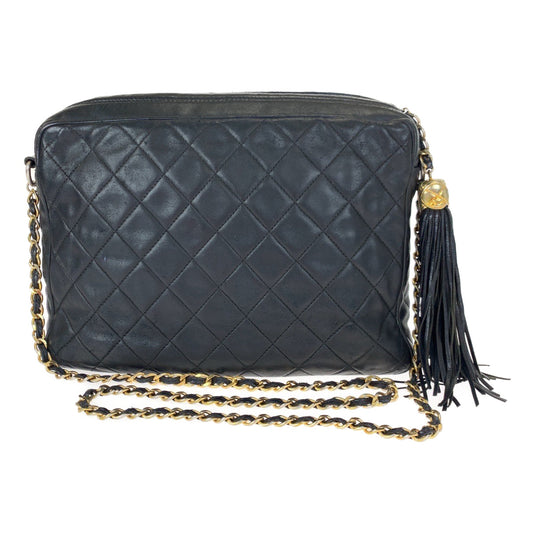 Chanel Vintage Matelasse Lambskin Tassel Crossbody