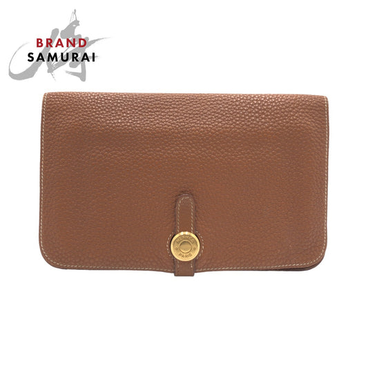 Hermes Dogon GM Long Wallet Brown