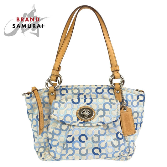 Coach Op Art Coated Canvas Tote Bag 13141