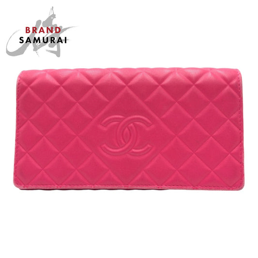 Chanel Matelasse Lambskin Long Wallet