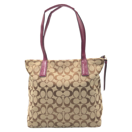 Coach Signature Canvas Tote Bag F25706