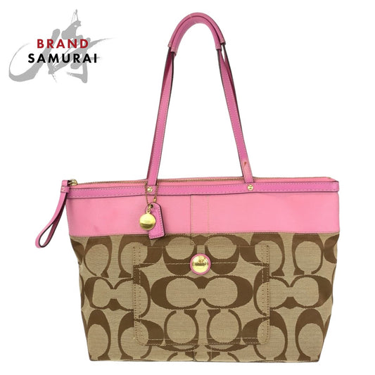 Coach Signature Canvas Tote Bag 11691