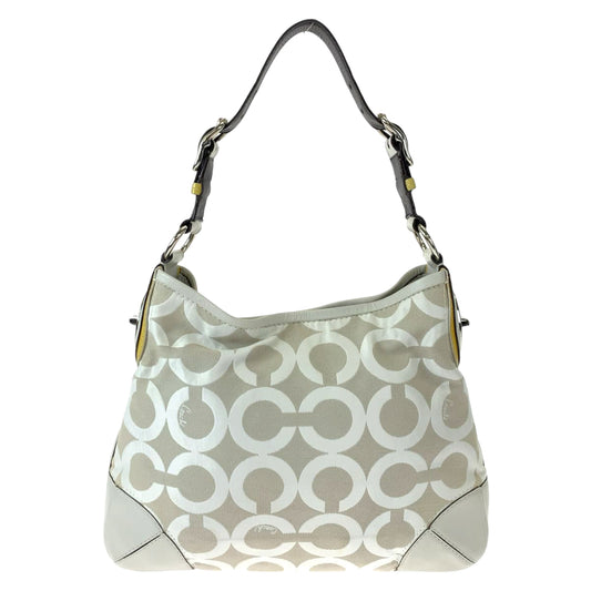 Coach Op Art Peyton Canvas Shoulder Bag