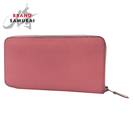 Hermes Azap Long Silk'in Pink Epsom Wallet